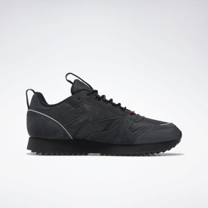 Reebok Classic Leather Ripple Trail Turnschuhe Herren - Grau/Schwarz - DE 905-UKP